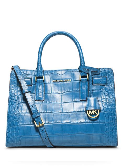 michael kors dillon crocodile embossed tote|Michael Kors Dillon Crocodile Embossed Leather Grey Tote.